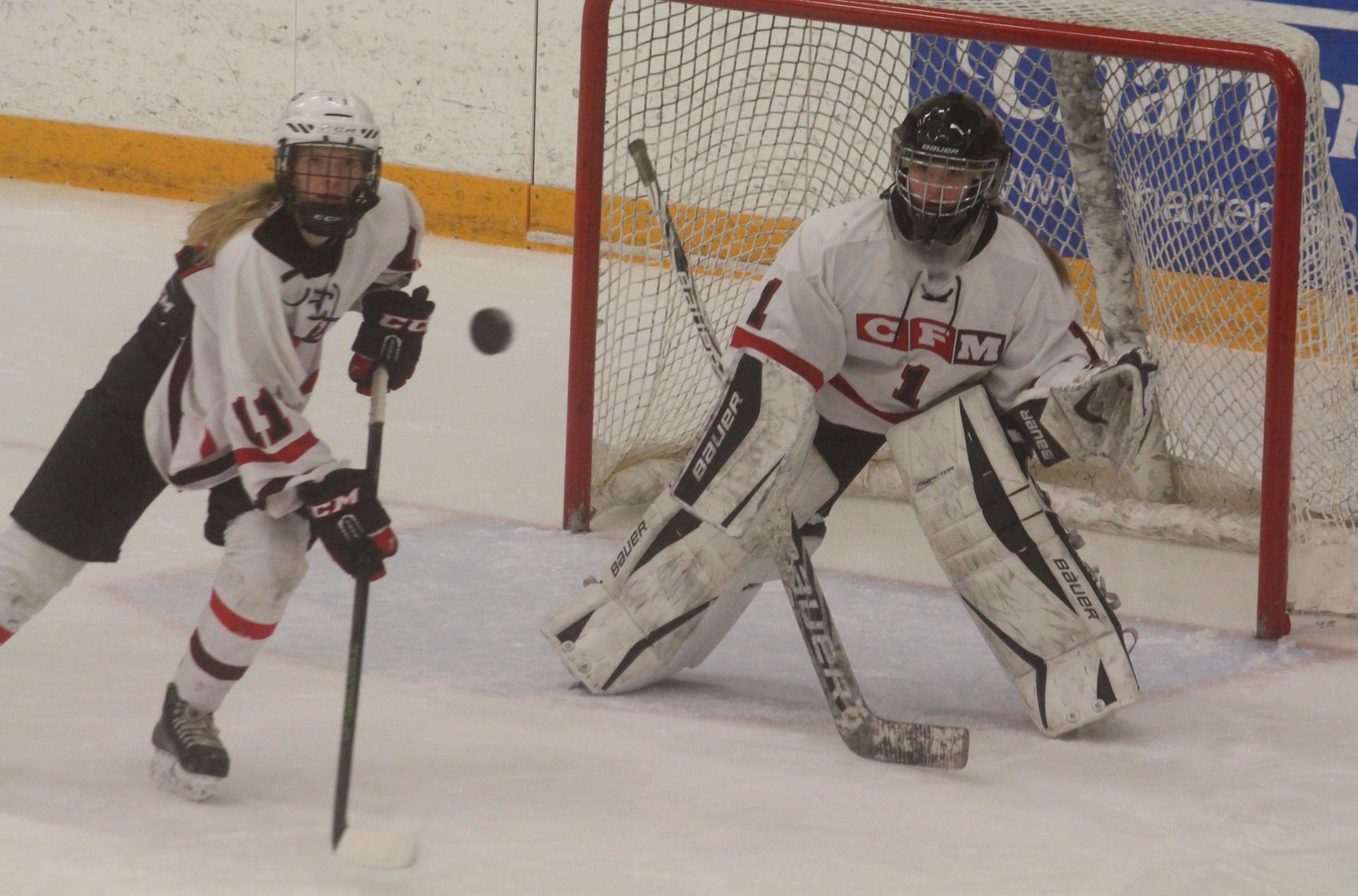 Chi-Hi/Menomonie girls hockey vs Appleton United at Eau Claire 12-28-17